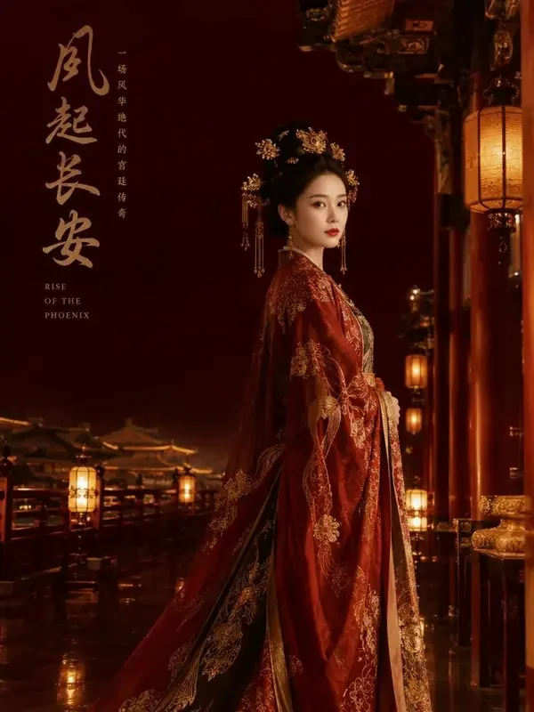 短剧《深宫谋：王妃她不肯低头》古装题材竖屏海报封面