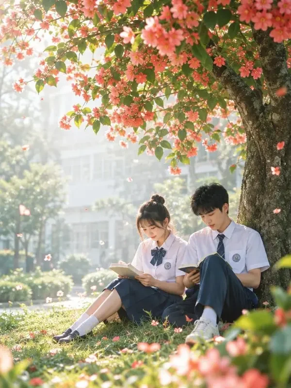 短剧《盛夏甜心：偷偷喜欢你》甜宠题材封面